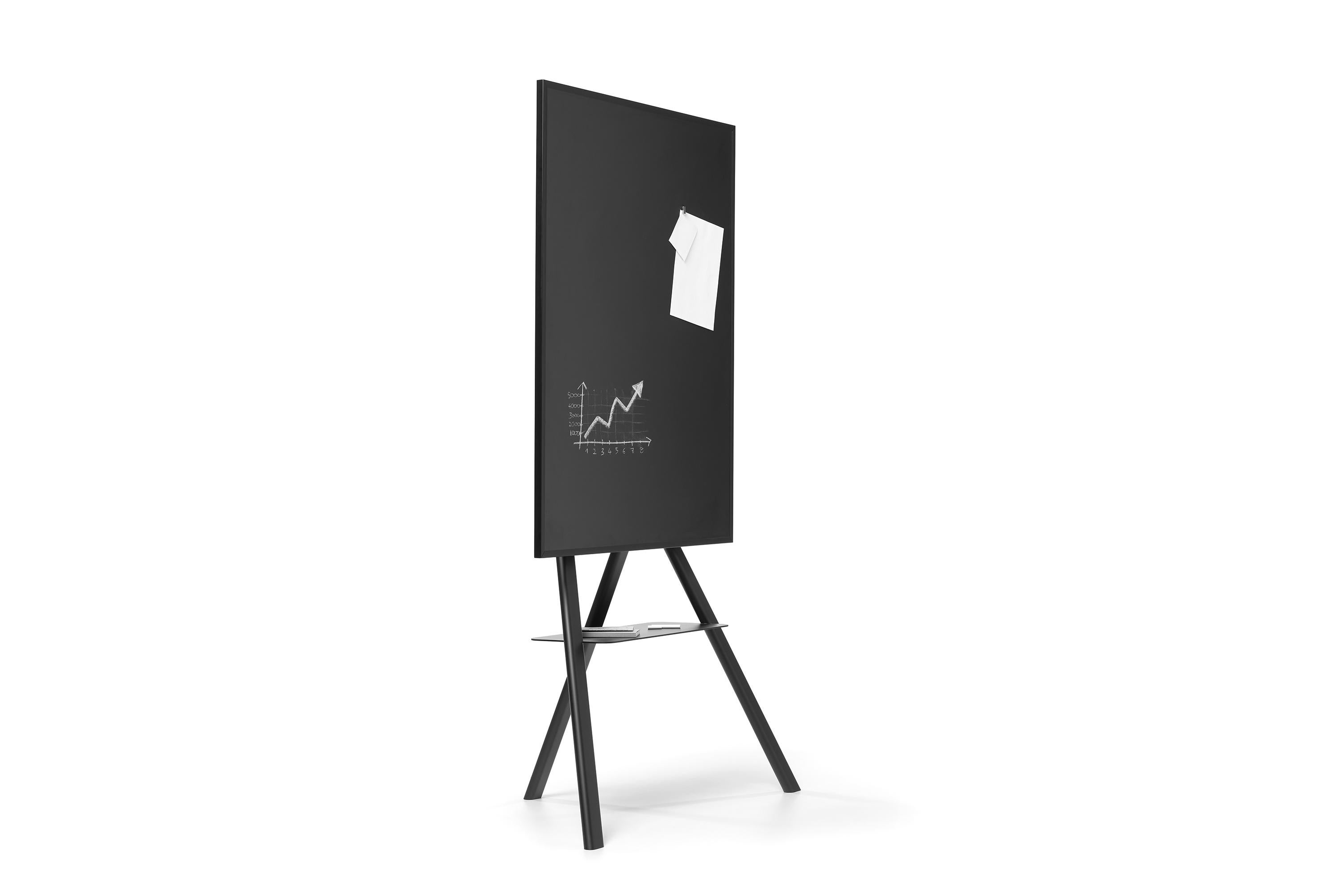 Contemporary Cartesio TV Stand with Matt Black Frame by Lapo Ciatti For Sale