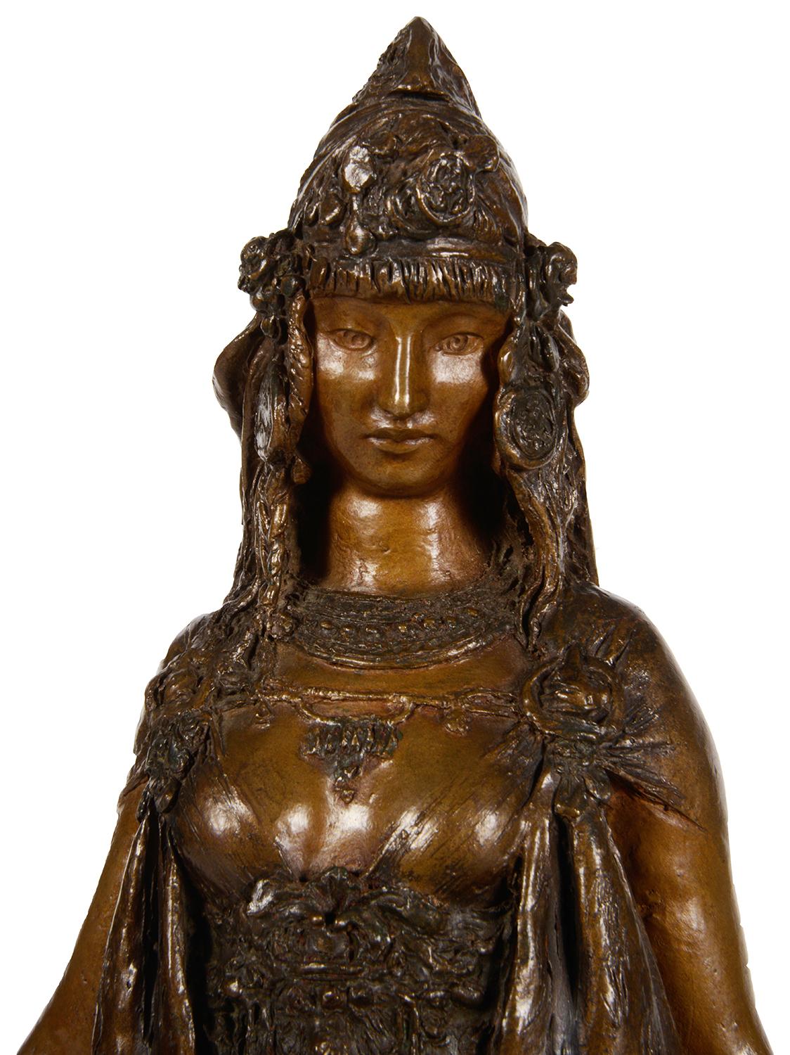 Carthage, un gruppo in bronzo patinato di Theodore Riviere In condizioni buone in vendita a Brighton, Sussex
