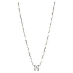Cartier 0.18ct Briliant Cut Diamond C de Cartier 18ct White Gold Necklace
