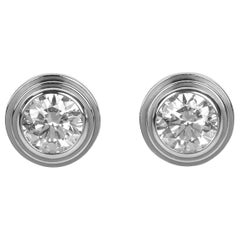 Cartier 0.18ct Diamond 18ct White Gold D'amour Small Stud Earrings
