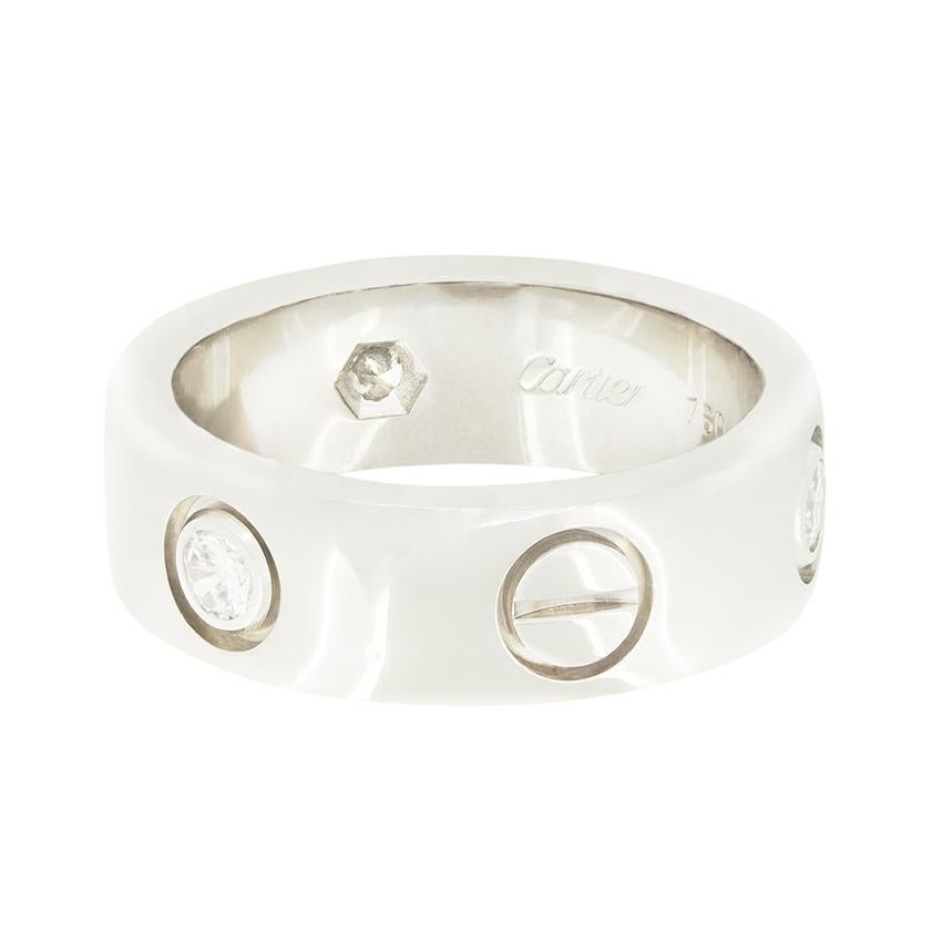 Moderno Cartier Anello dell'amore con diamante da 0,22 carati in vendita