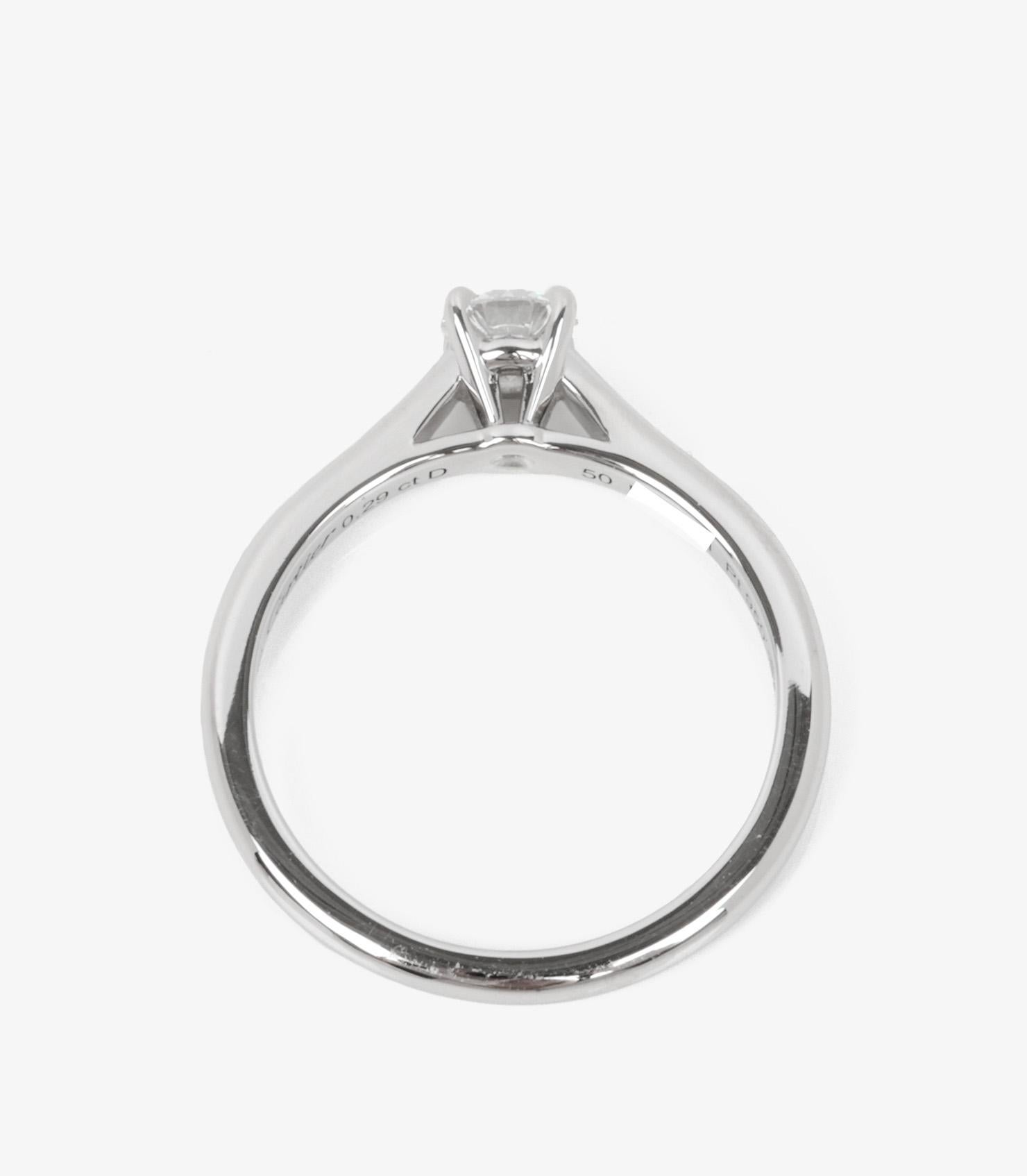 Cartier 0.29ct Brilliant Cut Diamond Platinum 1895 Ring 3