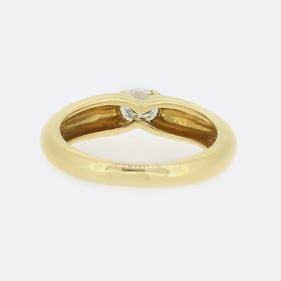 Cartier 0.30 Carat Diamond 1995 Solitaire Ring In Good Condition In London, GB