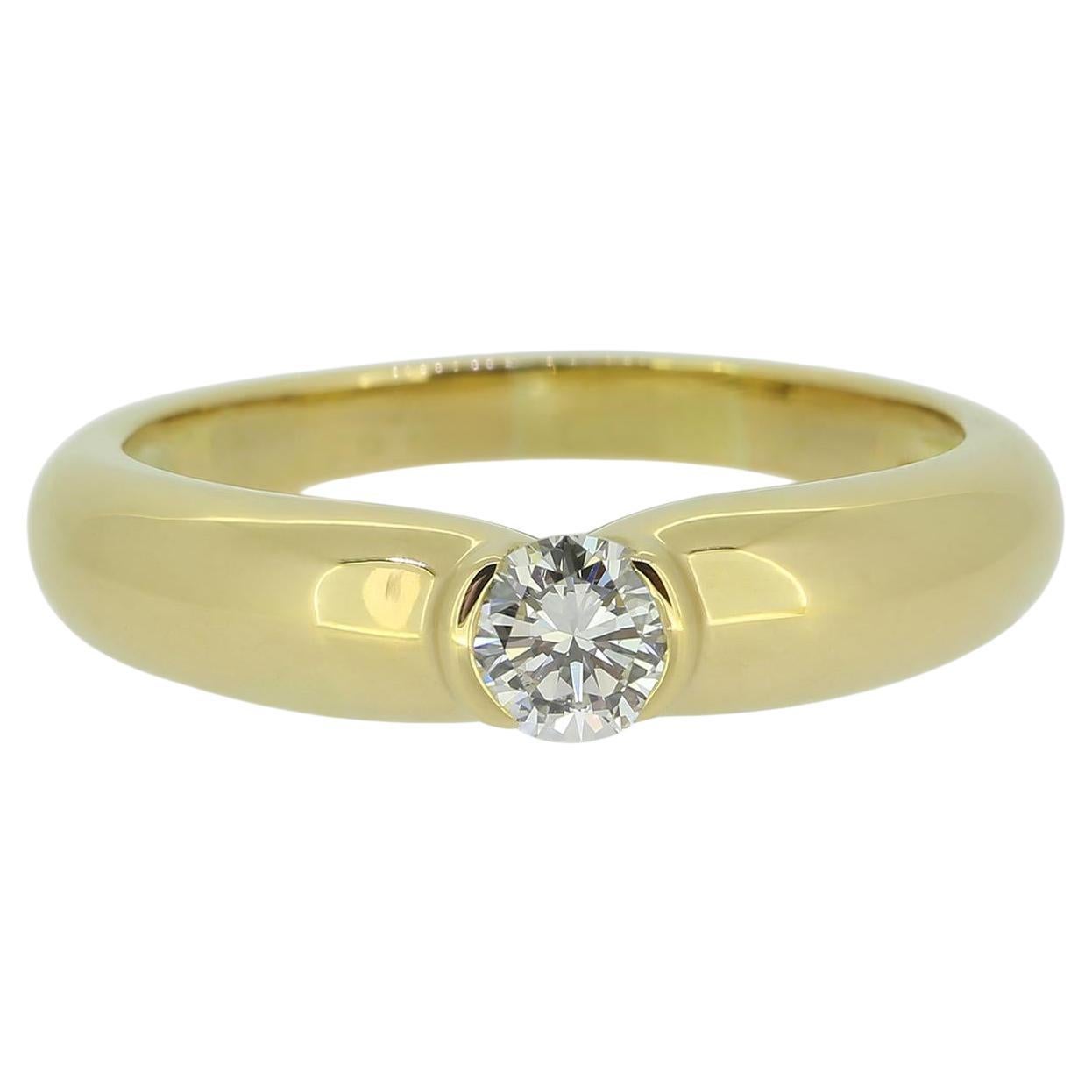 Cartier 0.30 Carat Diamond Elipse Ring