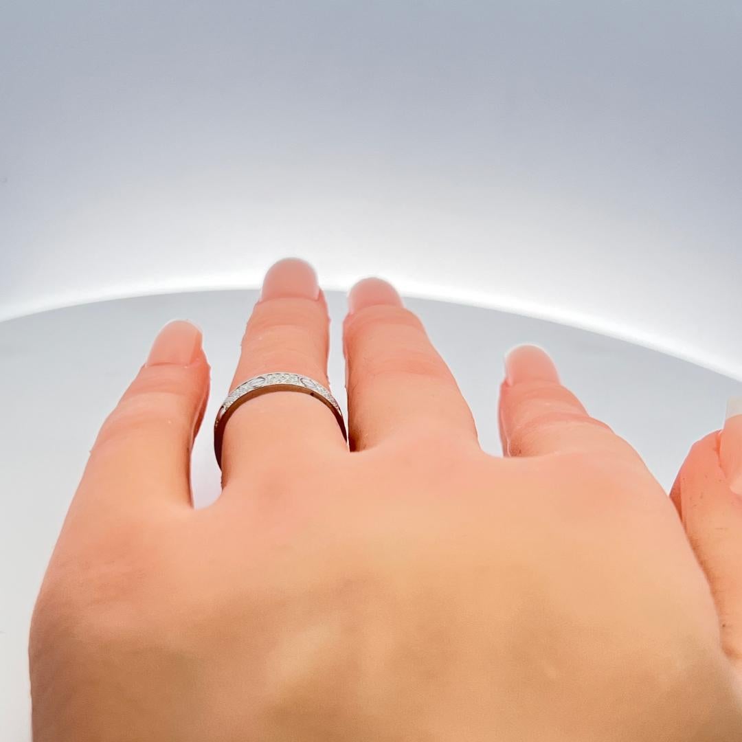 Cartier 0,31 Karat Runder Brillant F VS Diamant 18 Karat Weißgold Liebesring im Angebot 6