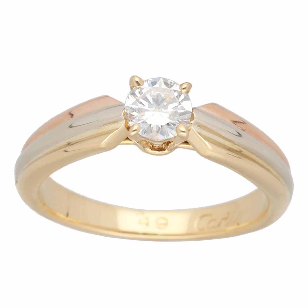 ■Product Number: 25020135
■Brand: Cartier
■Product Name: Trinity Solitaire Ring
■Model Number: -
■Material: 1P Diamond (0.31ct F-VVS1）, 750 K18 YG WG PG Yellow Gold White Gold Pink Gold
■Weight: Approx. 3.8g
■Ring Size:EU：49/USA：5（Approx)
■Width: