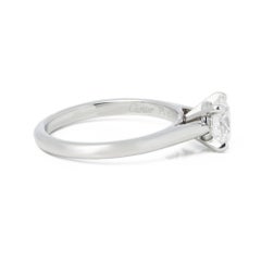 Cartier 0.31ct Round Solitaire Diamond Platinum Ring