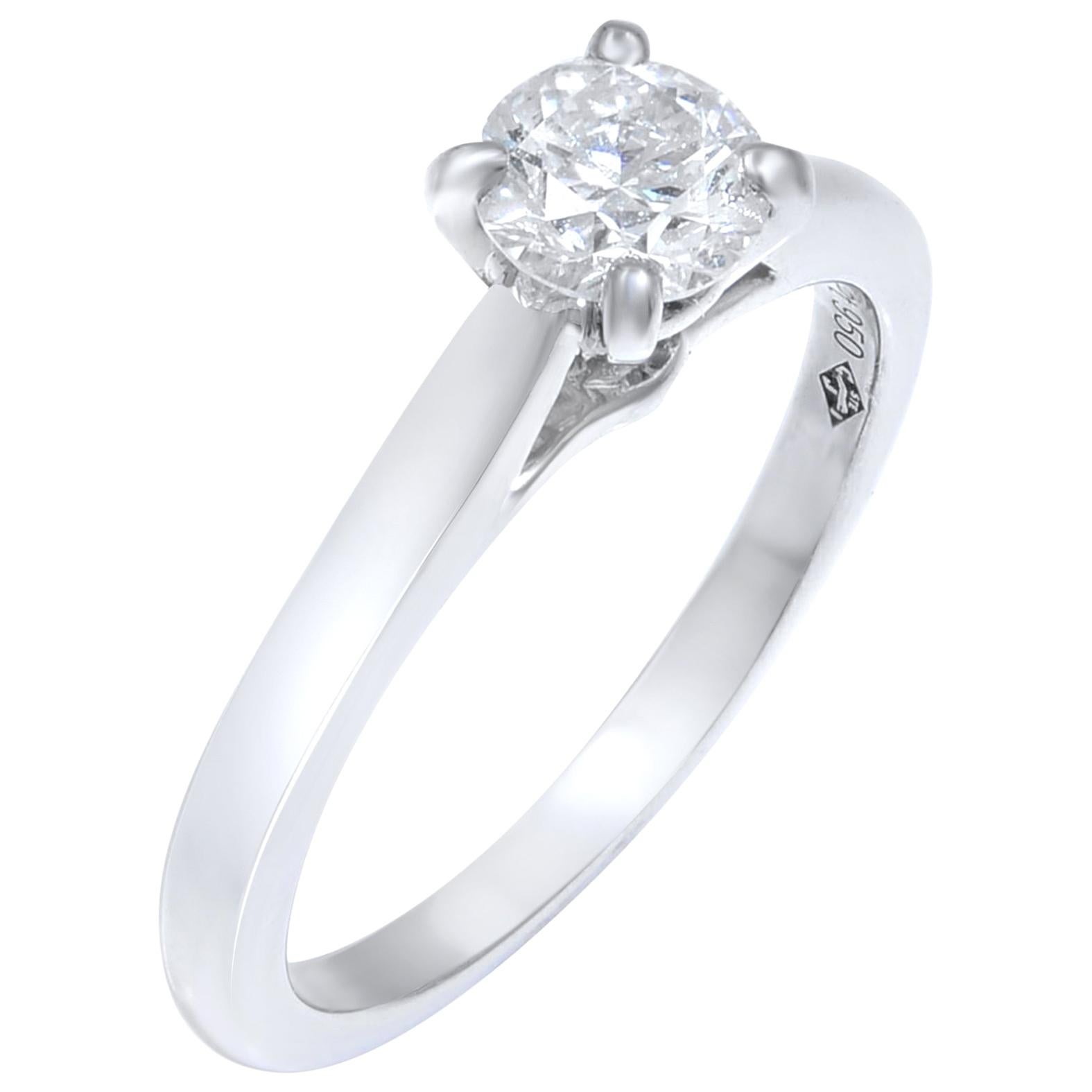 Cartier 0.41 Carat Platinum 1859 Solitaire Engagement Ring