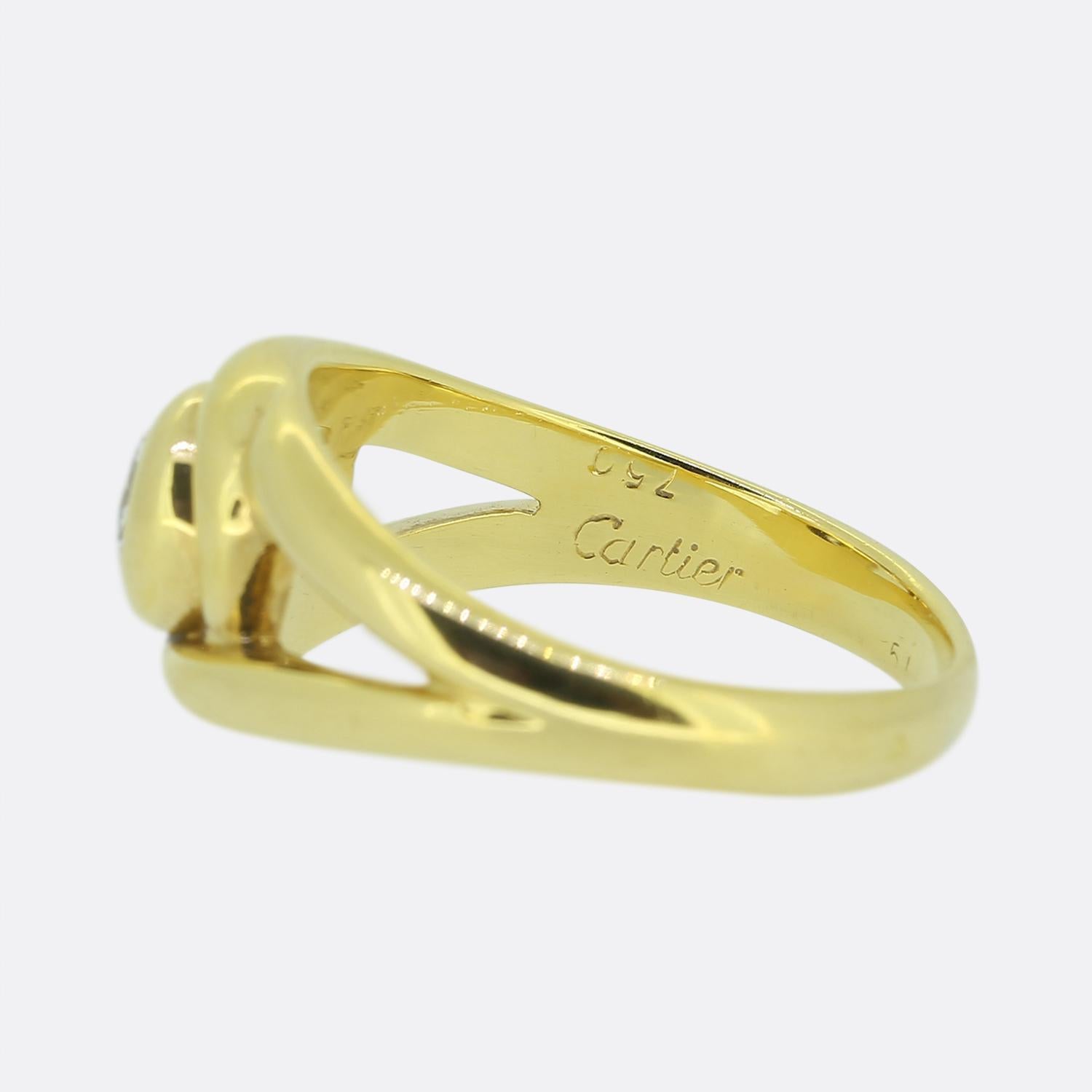 da uomo o donna Anello solitario con diamante da 0.44 carati di Cartier in vendita