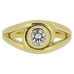 Anello solitario con diamante da 0.44 carati di Cartier