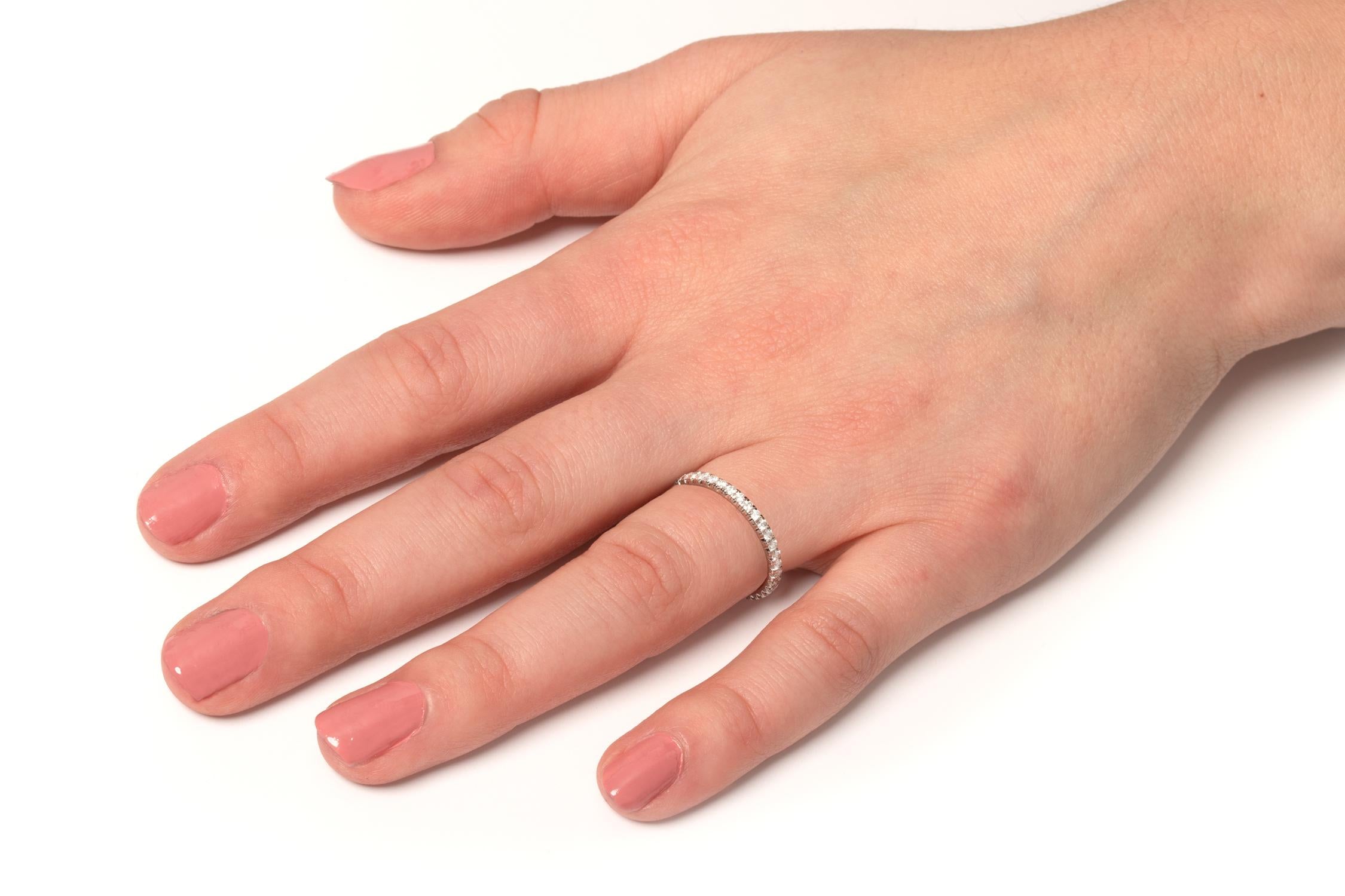 Cartier 0.47ct Diamond Étincelle De Cartier Full Eternity Band In Good Condition For Sale In London, GB