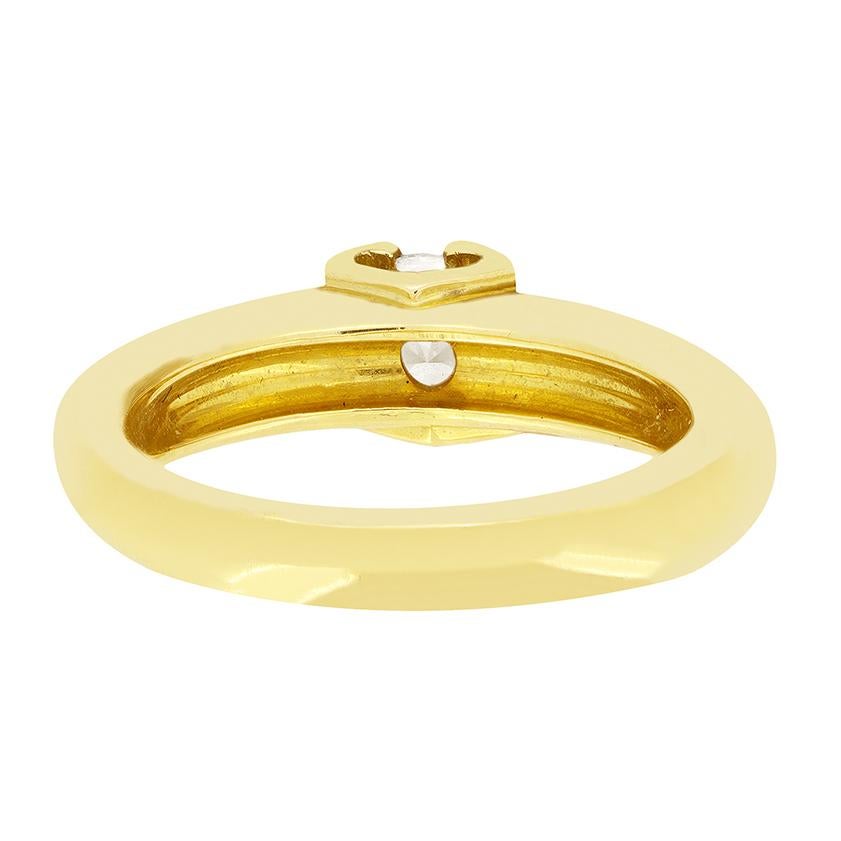 Taglio rotondo Anello solitario 