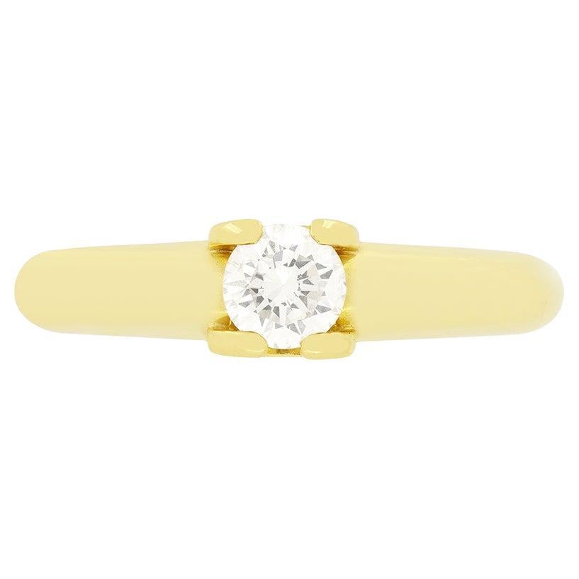 Bague solitaire "C de Cartier" en diamant de 0,50 ct.