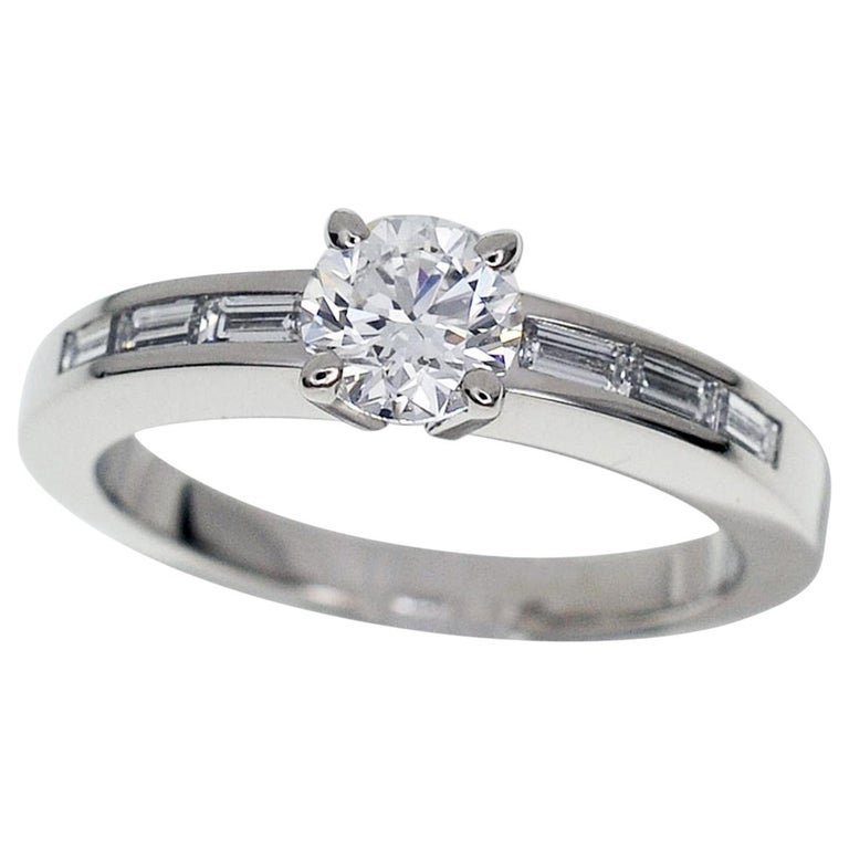 Cartier 0 51 Carat Diamond Platinum Solitaire Declaration D Amour Ring For Sale At 1stdibs Cartier Declaration Ring