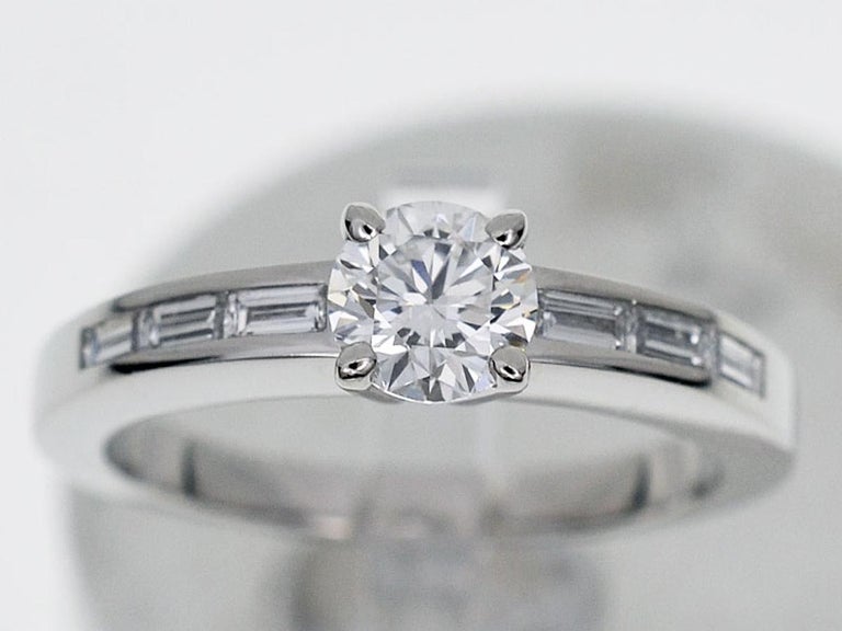 Cartier 0 51 Carat Diamond Platinum Solitaire Declaration D Amour Ring For Sale At 1stdibs Cartier Declaration Ring