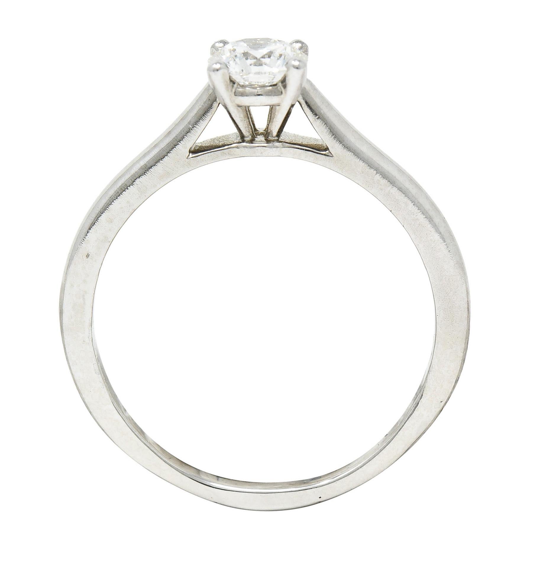 Cartier 0.53 Carats Diamond Platinum Solitaire Engagement Ring GIA 1