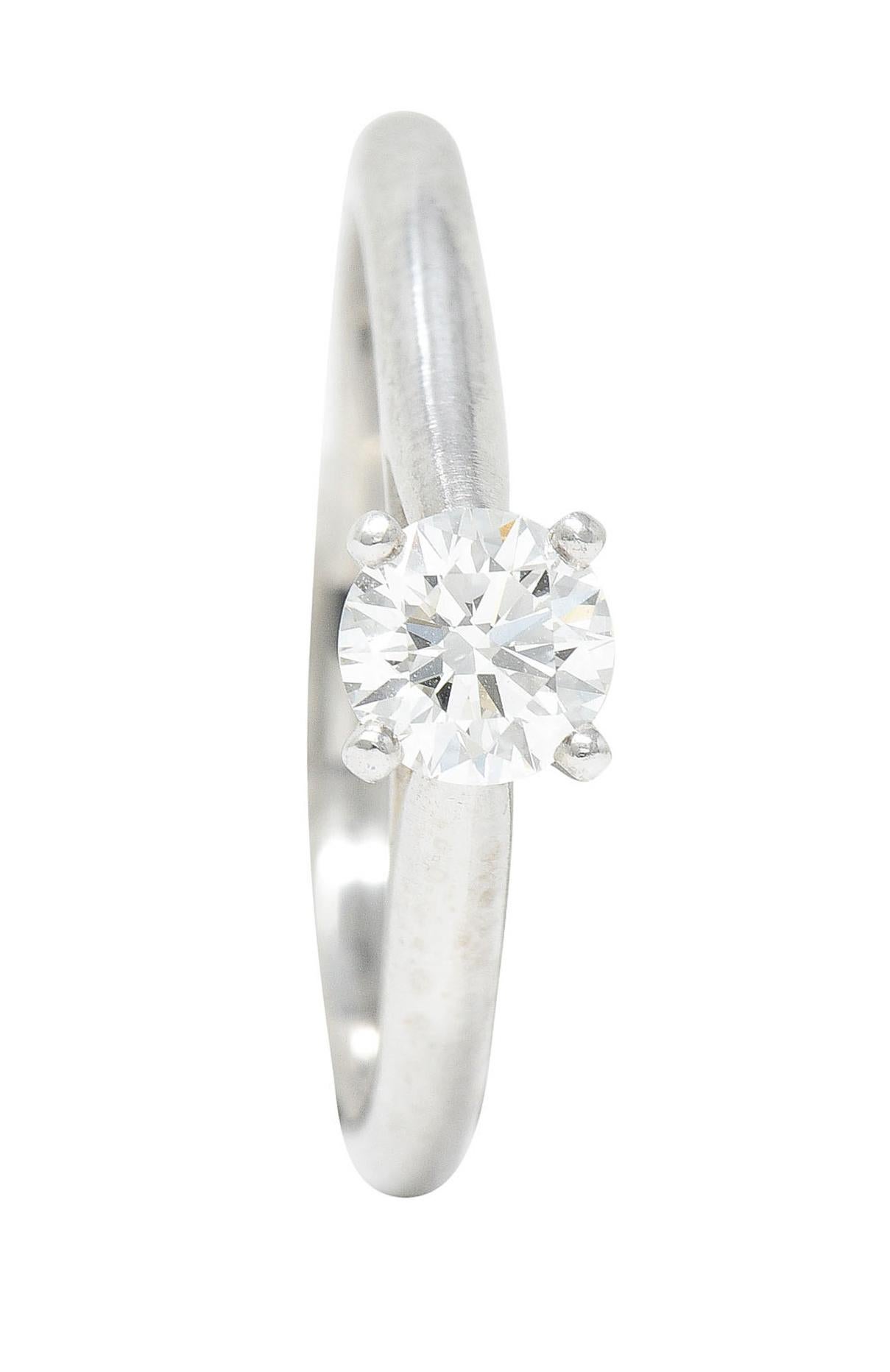 Cartier 0.53 Carats Diamond Platinum Solitaire Engagement Ring GIA 2