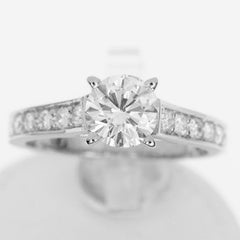 Cartier 0.85 Carat Diamond G-VS1 Platinum 1895 Solitaire Ring US 5 1/2