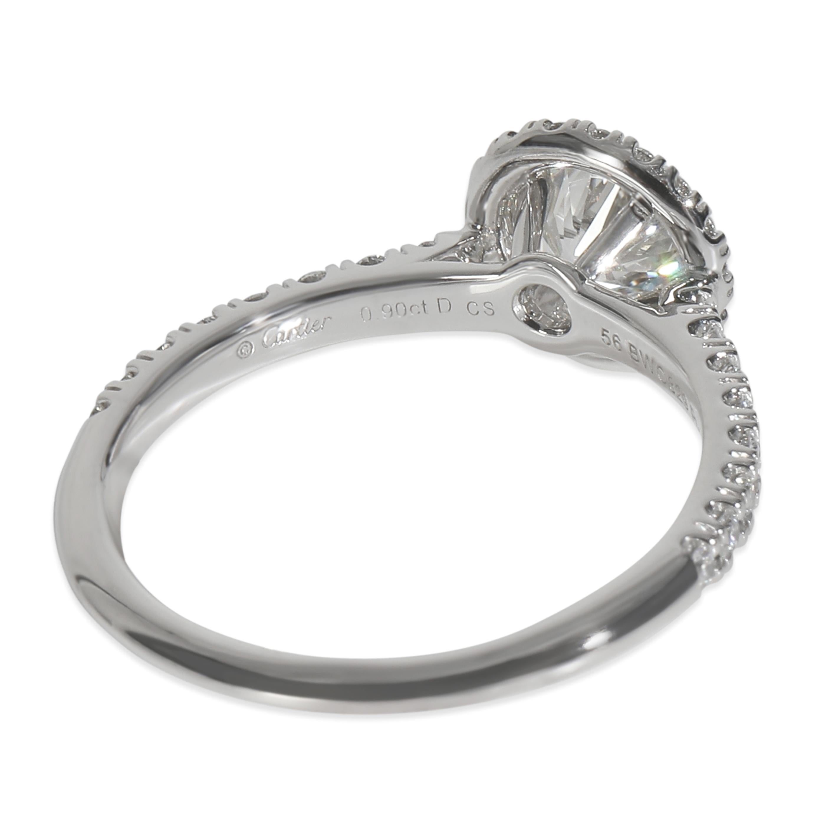 Bague de fiançailles Destinee à diamants ronds et brillants de 0,9 ct de Cartier en vente 2