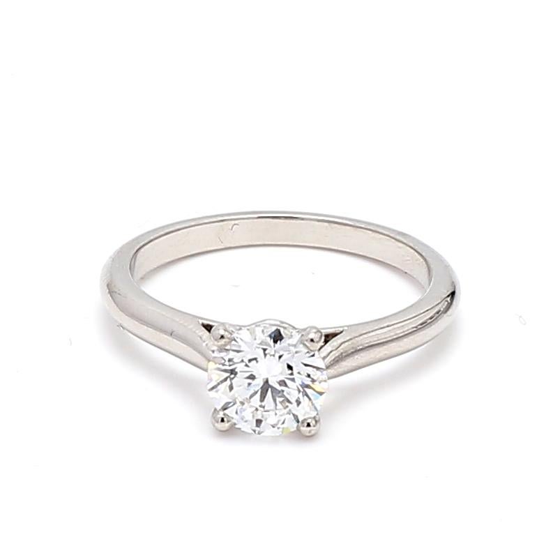 Designer:
CARTIER
Title:
Cartier 0.90 Carat Round Brilliant Shape D-VVS2 Diamond Platinum Engagement Ring
Style:
Engagement
Metal:
Platinum
Gemstone 1:
0.9 Carat Diamond
Number of Stones:
1
Color:
D
Clarity:
VVS2
Shape:
Round Brilliant
GIA:
DIAM RD