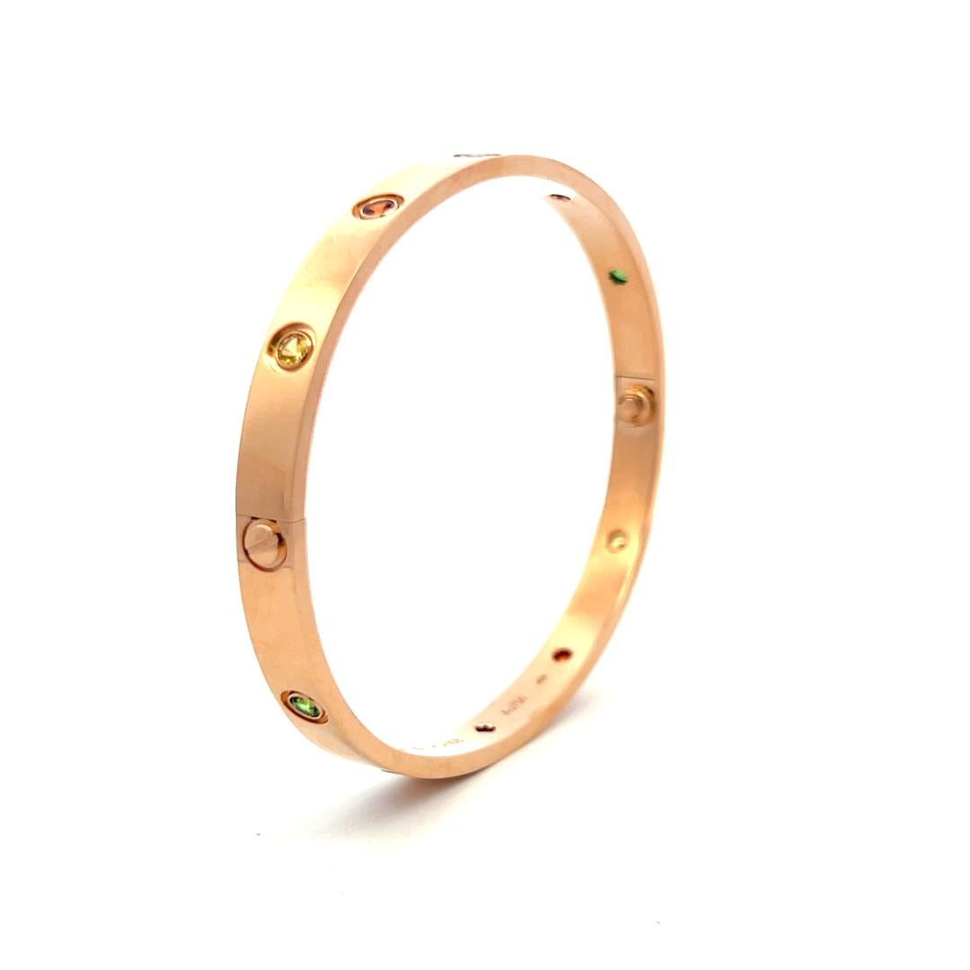 Cartier 0,96 carati tondo brillante in oro rosa 18 carati - Bracciale dell'amore 6
