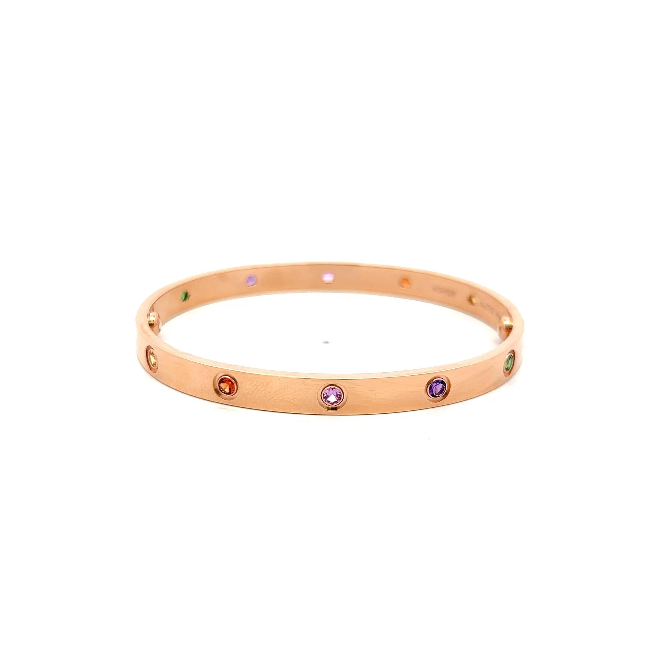 Cartier 0,96 carati tondo brillante in oro rosa 18 carati - Bracciale dell'amore 1