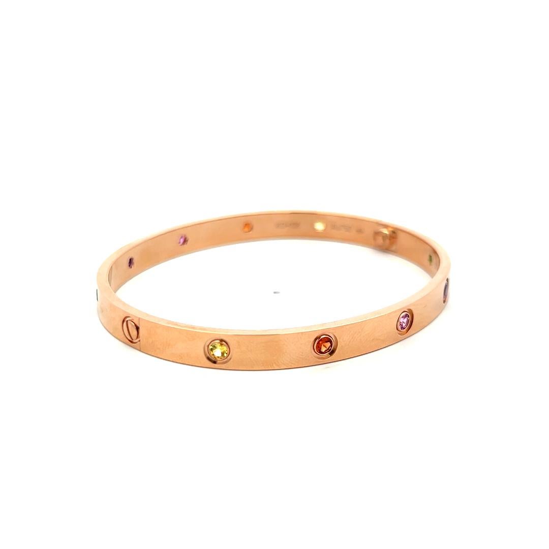 Cartier 0,96 carati tondo brillante in oro rosa 18 carati - Bracciale dell'amore 2