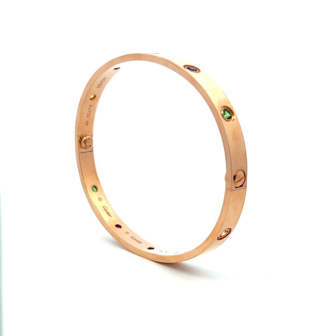 Cartier 0,96 carati tondo brillante in oro rosa 18 carati - Bracciale dell'amore 3
