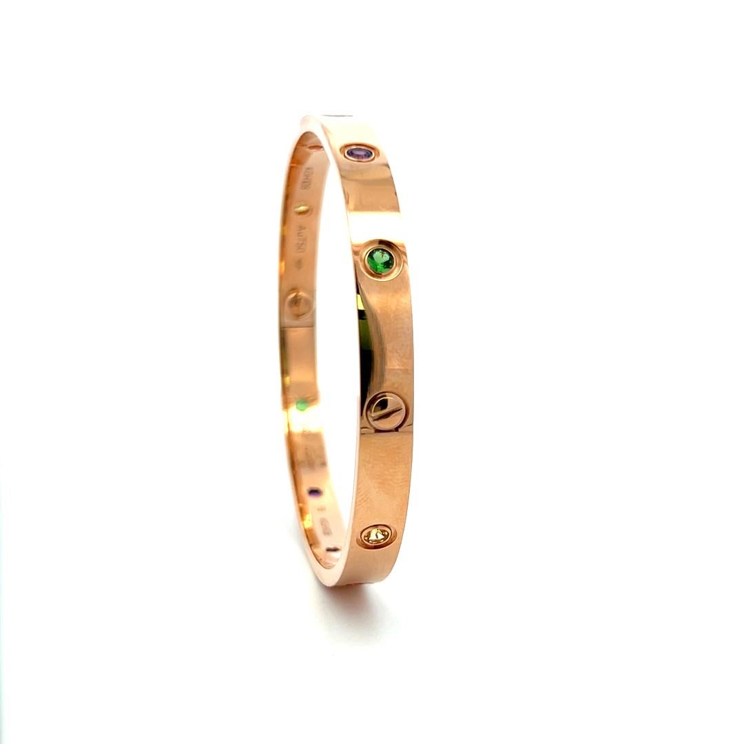 Cartier 0,96 carati tondo brillante in oro rosa 18 carati - Bracciale dell'amore 4