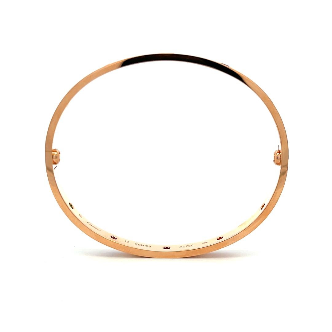 Cartier 0,96 carati tondo brillante in oro rosa 18 carati - Bracciale dell'amore 5