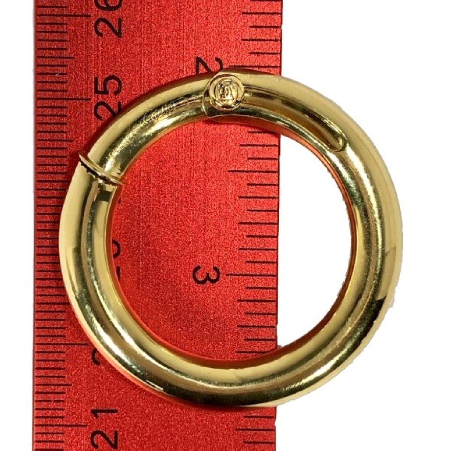 Cartier Large Gold Hoop Earrings for Non Pierced Ears In Good Condition In Palm Beach, FL