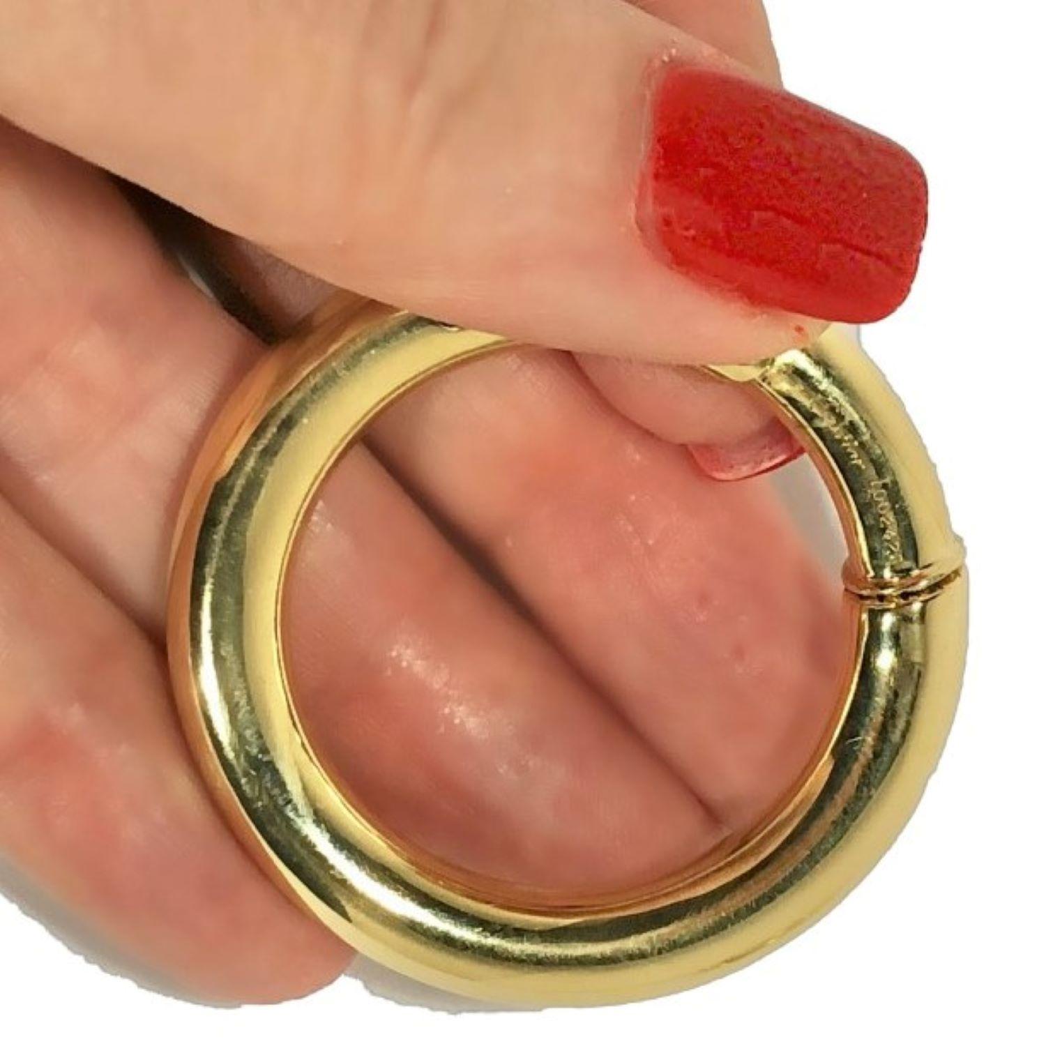 Cartier Large Gold Hoop Earrings for Non Pierced Ears 1