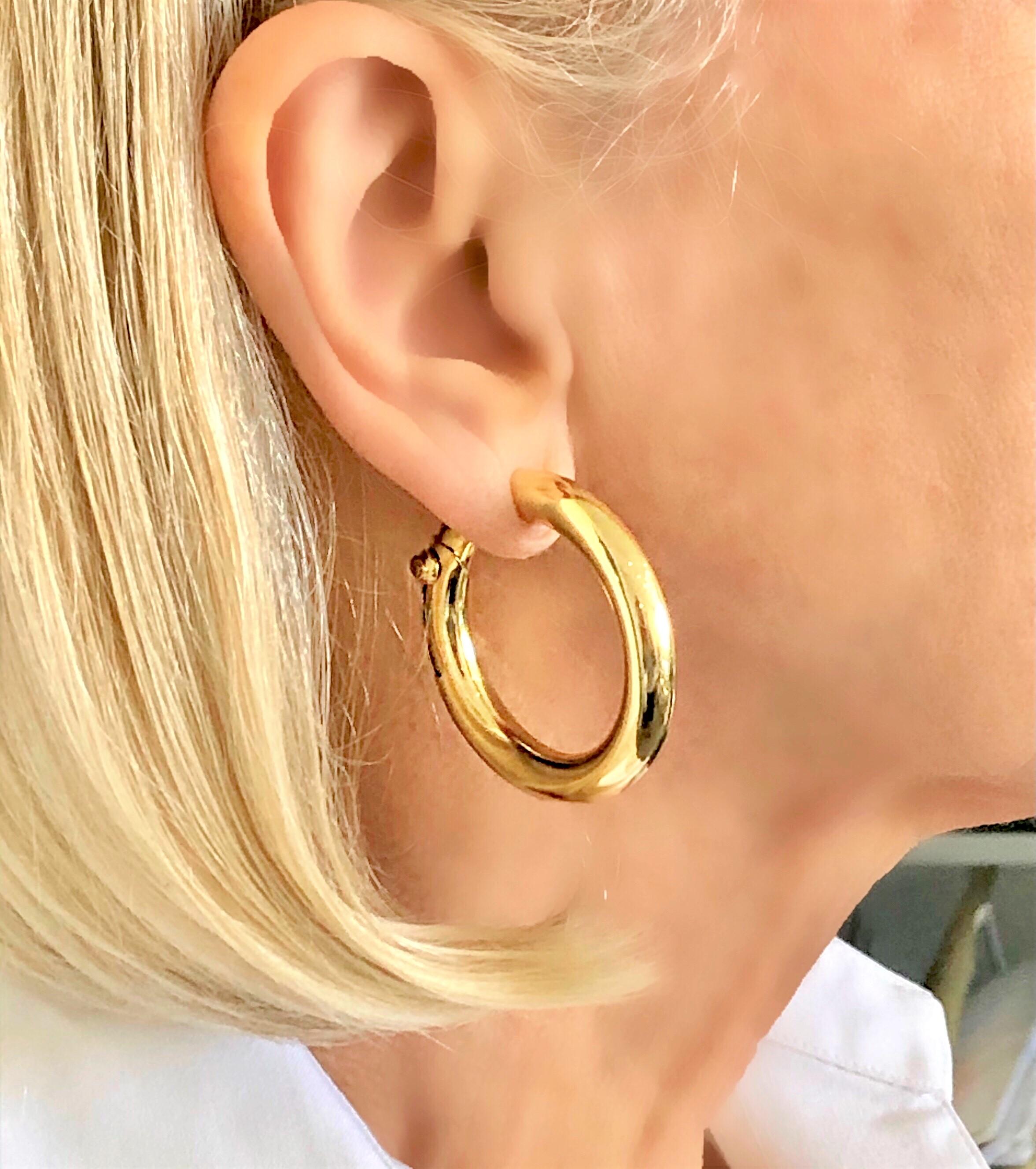 Cartier Large Gold Hoop Earrings for Non Pierced Ears 3