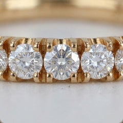 Cartier 1-Karat-Diamant-Eternity-Ring „Etincelle“ aus 18 Karat Gelbgold
