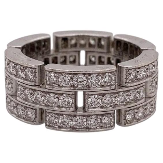 Cartier Maillon Panthere Ring mit 1-Karat-Diamant aus 18 Karat Weißgold