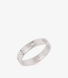 Cartier 1 Diamond 18ct White Gold Love Small Band Ring
