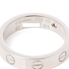 Cartier 1 Diamond 18ct White Gold Love Wedding Band Ring