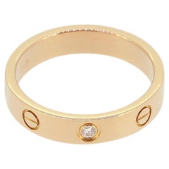 Used Cartier 1 Diamond LOVE Wedding Ring Size N (54)