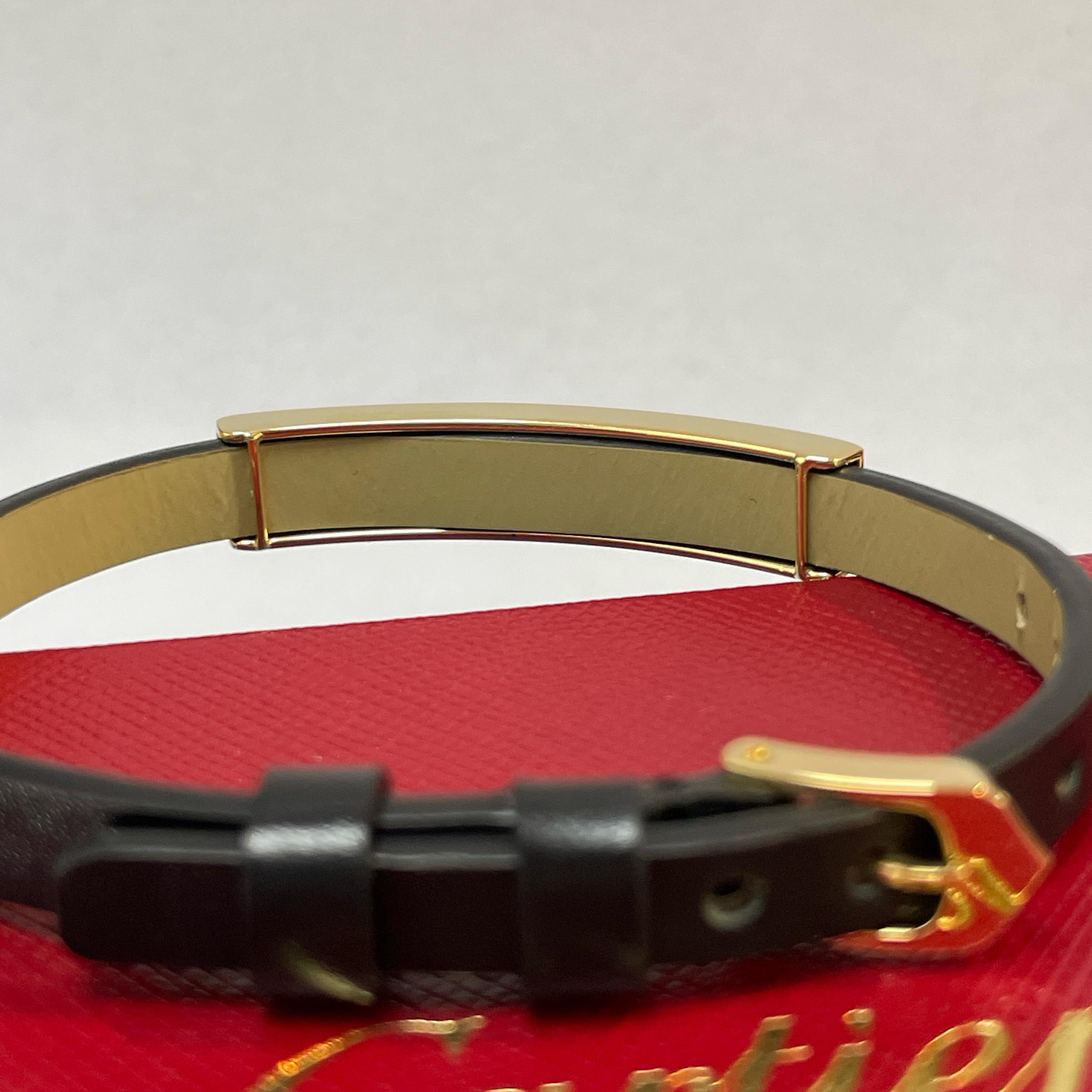 CARTIER 1 Diamante Love Pulsera de Oro Amarillo con Correa de Cuero en venta 2