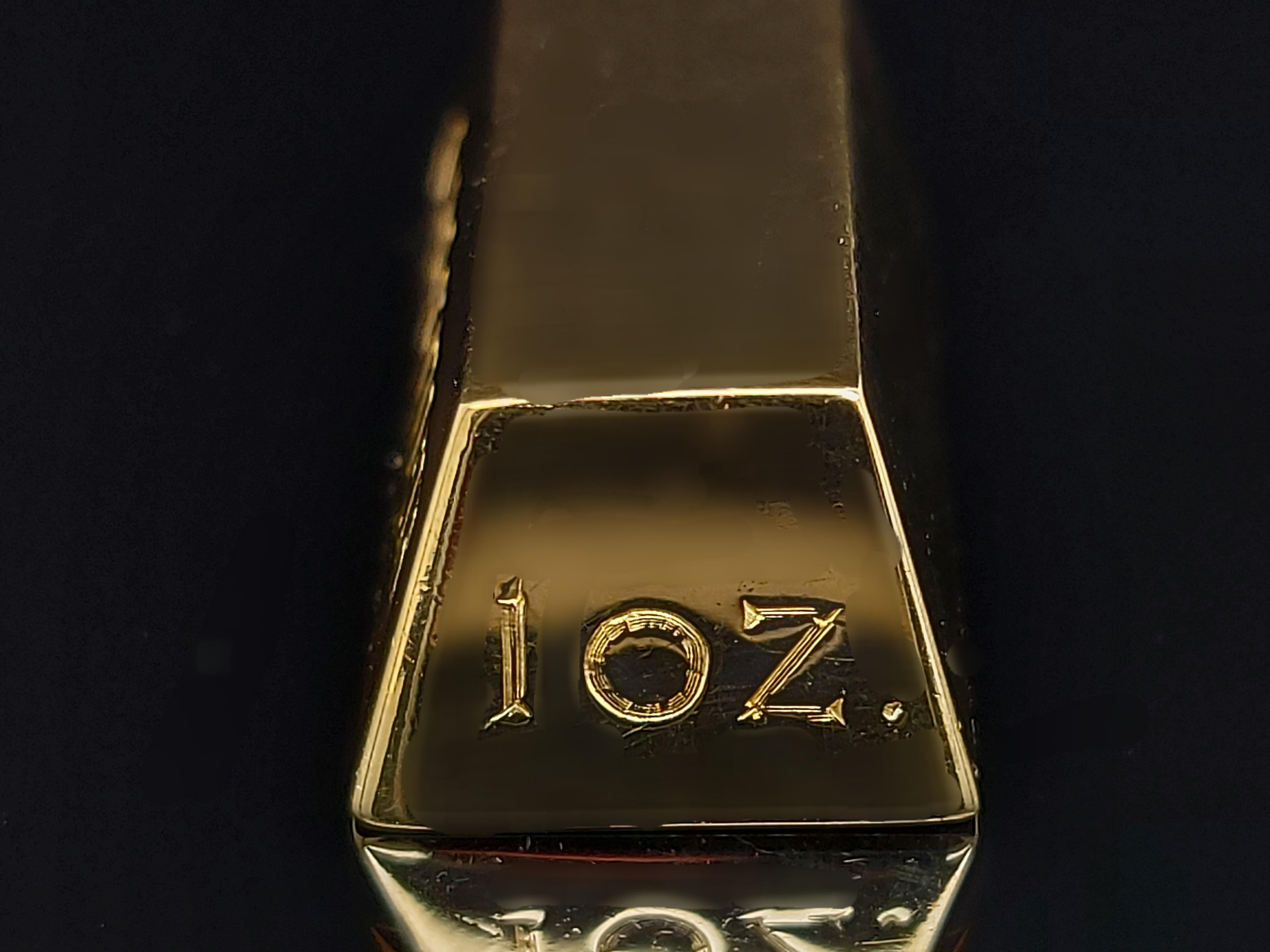 Cartier 1 oz Ingot Brick Bar Solid 18 Karat Gold Charm or Pendant from 1970s 8