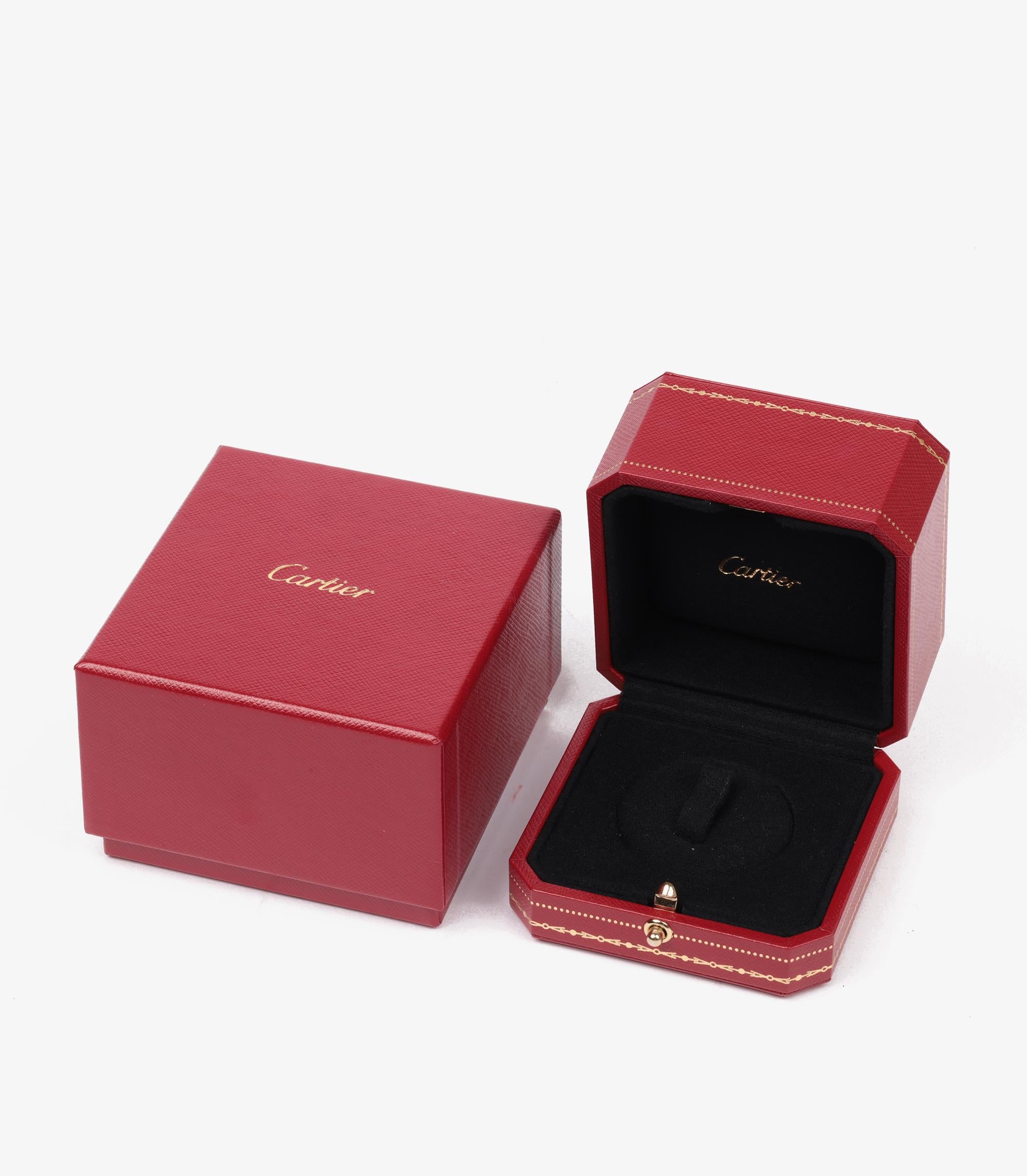 Cartier: 18 Karat Roségold Love Band-Ring mit 1 rosa Saphir im Angebot 2