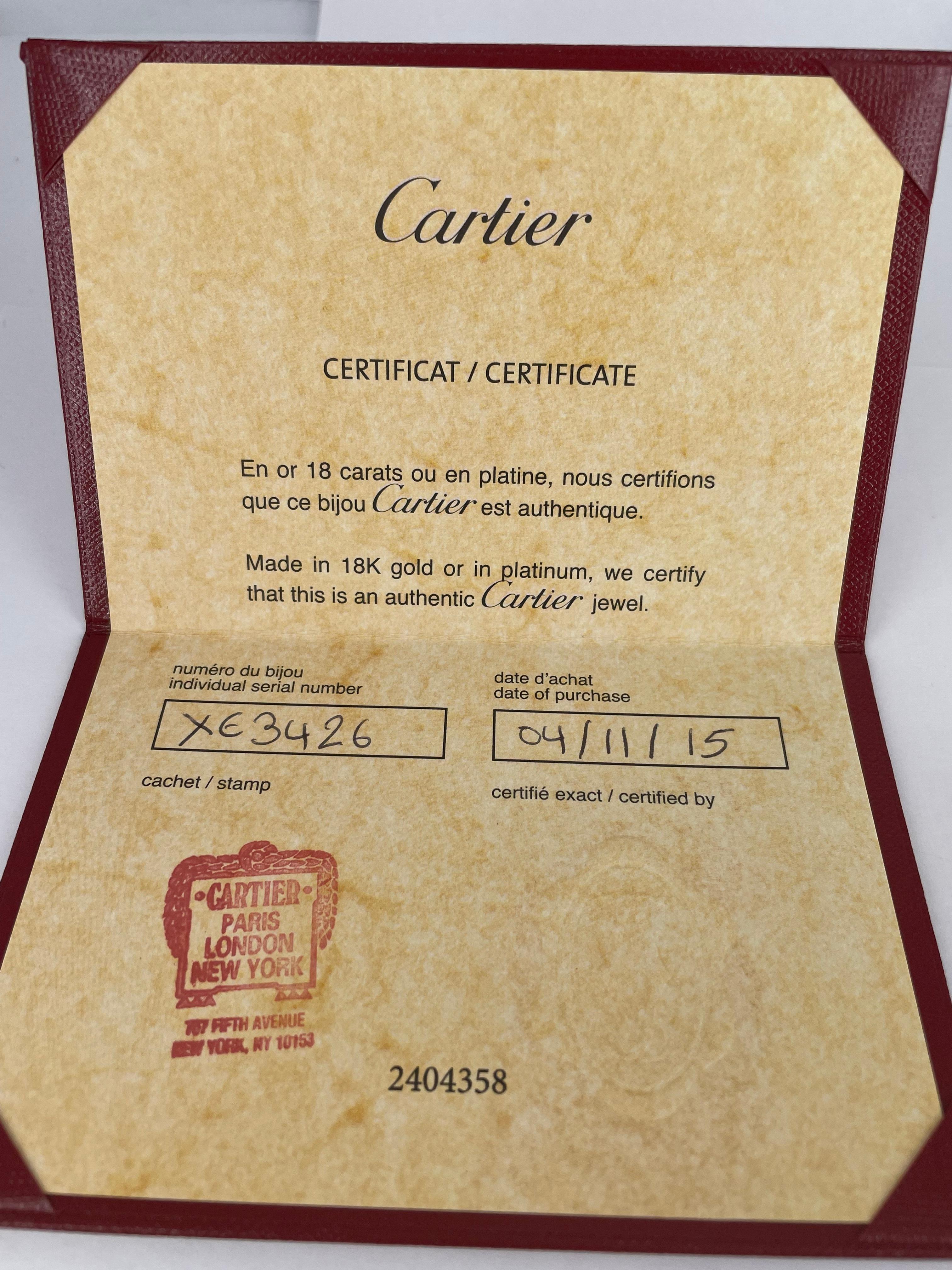 Cartier Solitär 1895 aus Roségold mit 1,00 Karat GIA FVVS2 rundem Diamanten 3