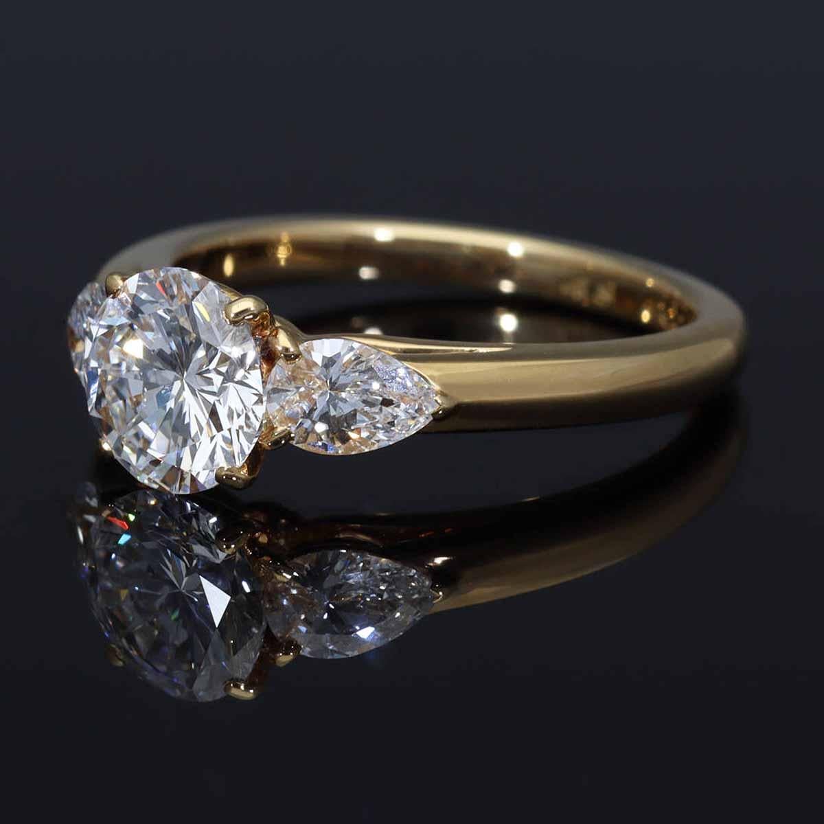 Cartier, bague en or jaune 18 carats avec diamant de 1,01 carat, taille US 4 4/3 en vente 4
