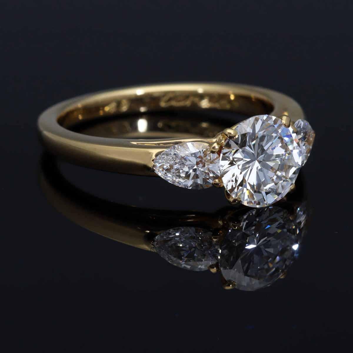 Cartier, bague en or jaune 18 carats avec diamant de 1,01 carat, taille US 4 4/3 en vente 5