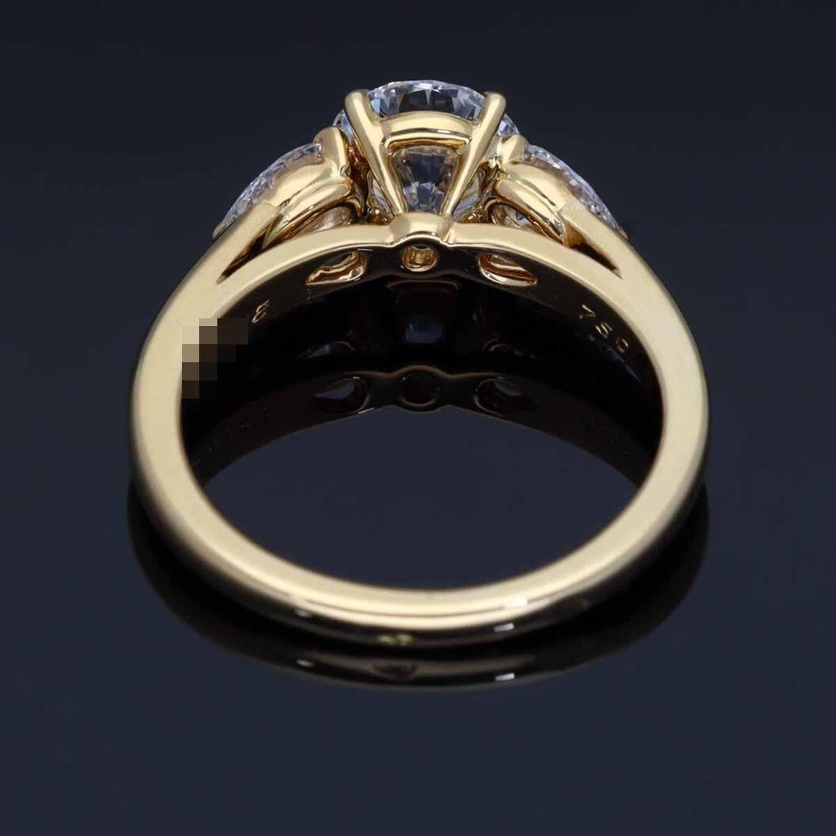 Cartier, bague en or jaune 18 carats avec diamant de 1,01 carat, taille US 4 4/3 en vente 6