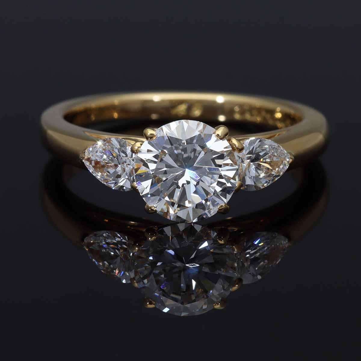 Cartier, bague en or jaune 18 carats avec diamant de 1,01 carat, taille US 4 4/3 en vente 3