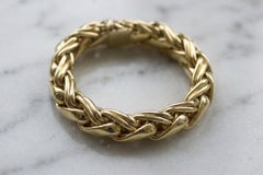 Cartier 106 grams 18K Yellow Gold Large Braided Link Bracelet