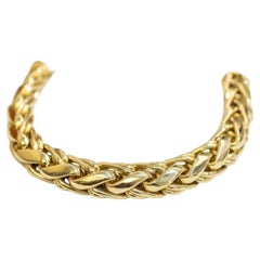 Cartier 106 grams 18K Yellow Gold Large Braided Link Bracelet