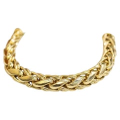 Cartier 106 grams 18K Yellow Gold Large Braided Link Bracelet