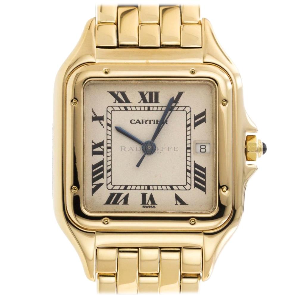 Cartier 1060 Panthere 18 Karat Yellow Gold Panther 1060-2 18 Karat Quartz Watch